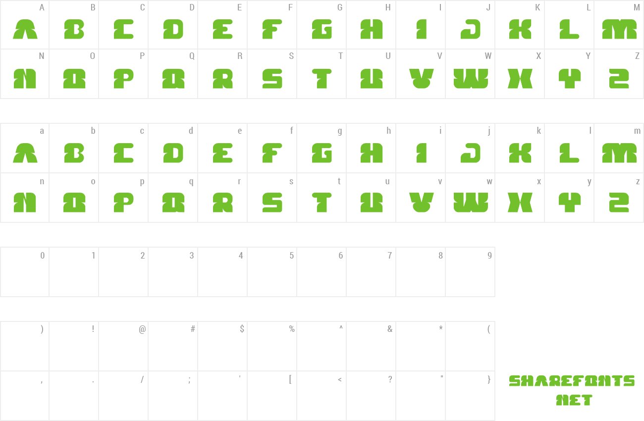 Font Forest Jump preview